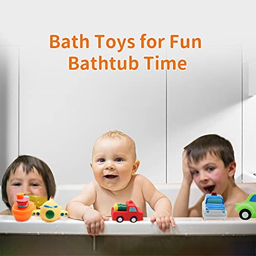 New Soft Rubber Float Sqeeze Sound Baby Bath Play Car Plane Boat   Toy、Hot